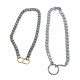 NECKLACE / CHOKER WITH GOLD OR SILVER CHAINS & HOOPS "ALEX KATSAITI X STYLISHIOUS"